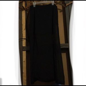 Black Sheer Skirt